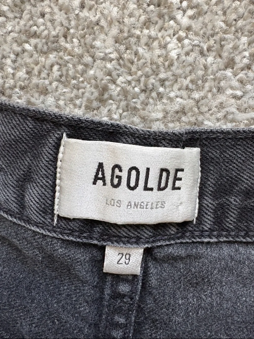 Agolde Parker Shorts - High-Rise Denim Cutoff Shorts - Picture 6 of 8